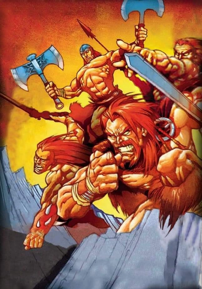 Ilustración de la baraja Dave el Barbaro